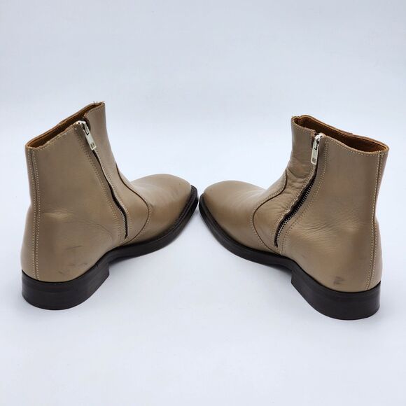 Zara Man Tan Leather Ankle Boots Men\'s Size 39 EU main image 5